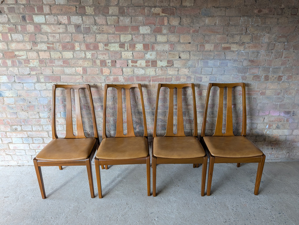 Mid Century Nathan Teak Extending Dining Table And 6 Chairs 1970s