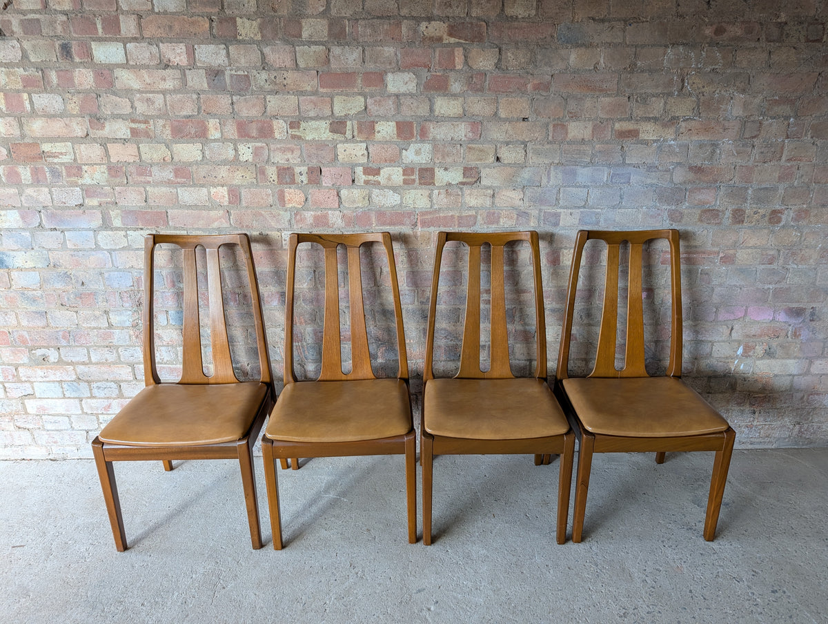 Mid Century Nathan Teak Extending Dining Table And 6 Chairs 1970s