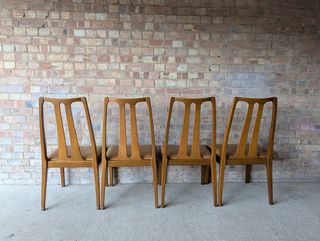 Mid Century Nathan Teak Extending Dining Table And 6 Chairs 1970s
