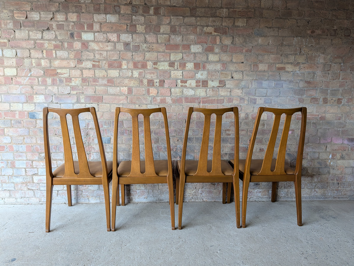Mid Century Nathan Teak Extending Dining Table And 6 Chairs 1970s