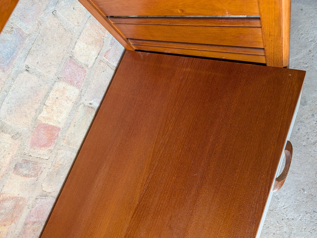Mid Century Teak Ladderax Modular Shelving System 2 Bays