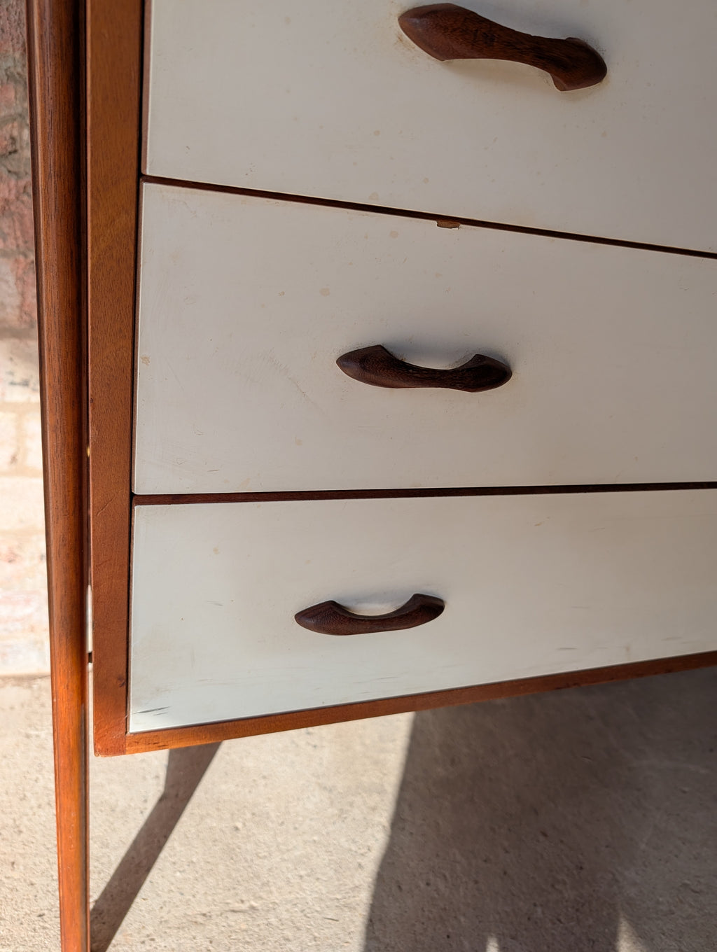Mid Century Teak Ladderax Modular Shelving System 2 Bays