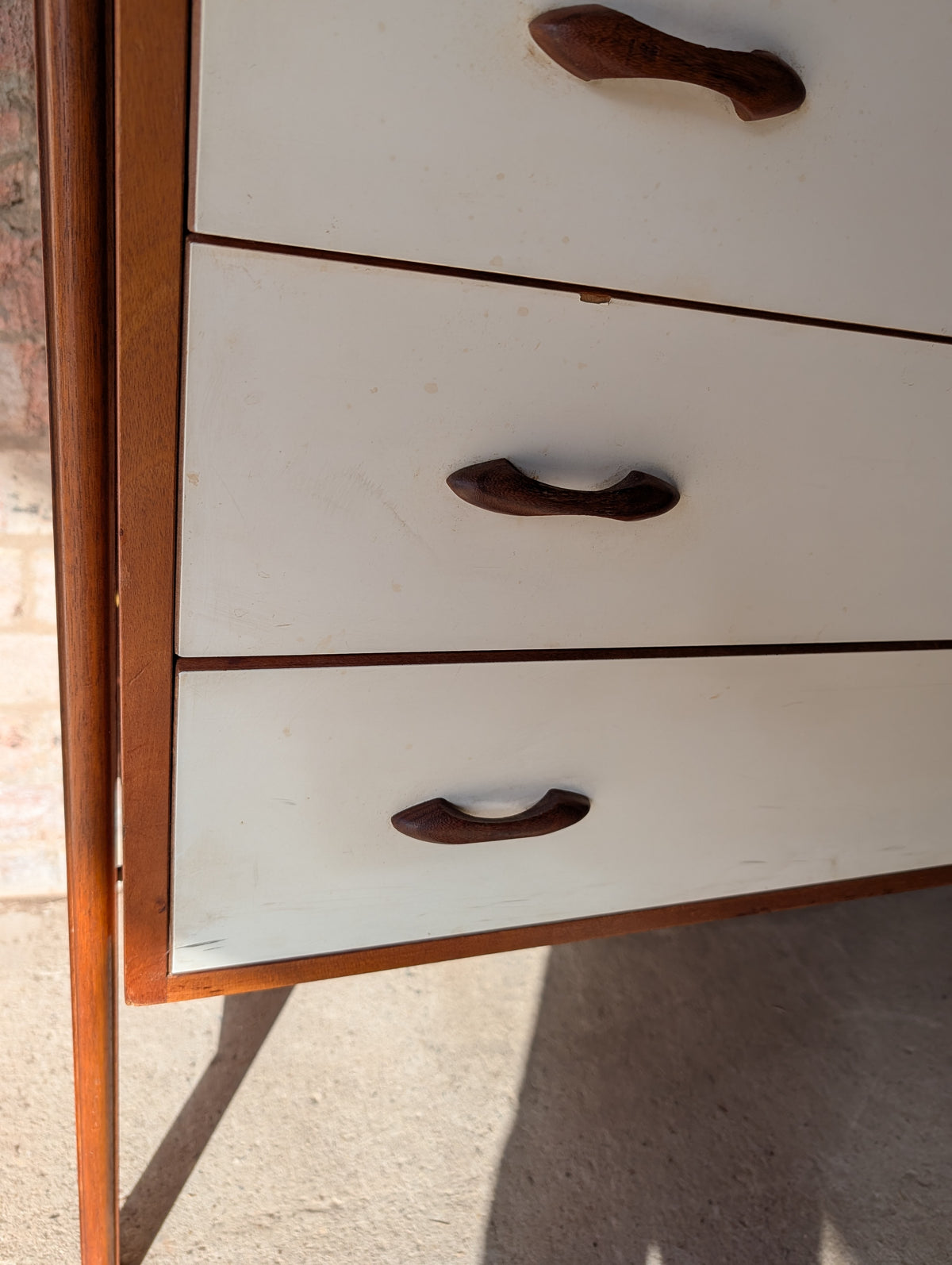 Mid Century Teak Ladderax Modular Shelving System 2 Bays