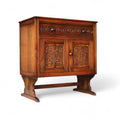 Vintage Old Charm Style Oak Small Court Cupboard / Compact Sideboard