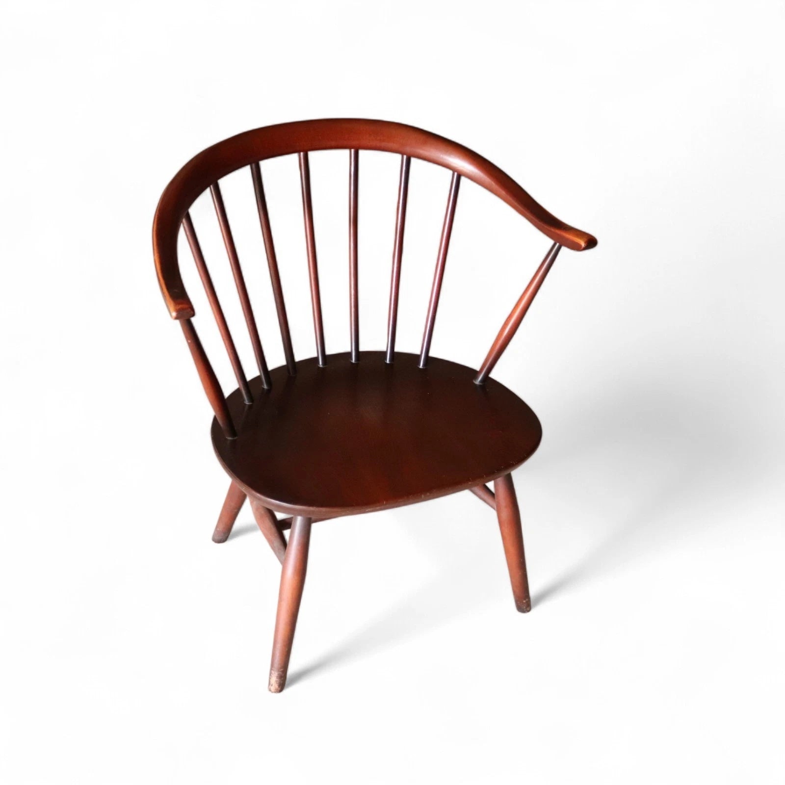 Vintage Ercol 541 Cowhorn Fireside Armchair Low Lounge Chair 1960s