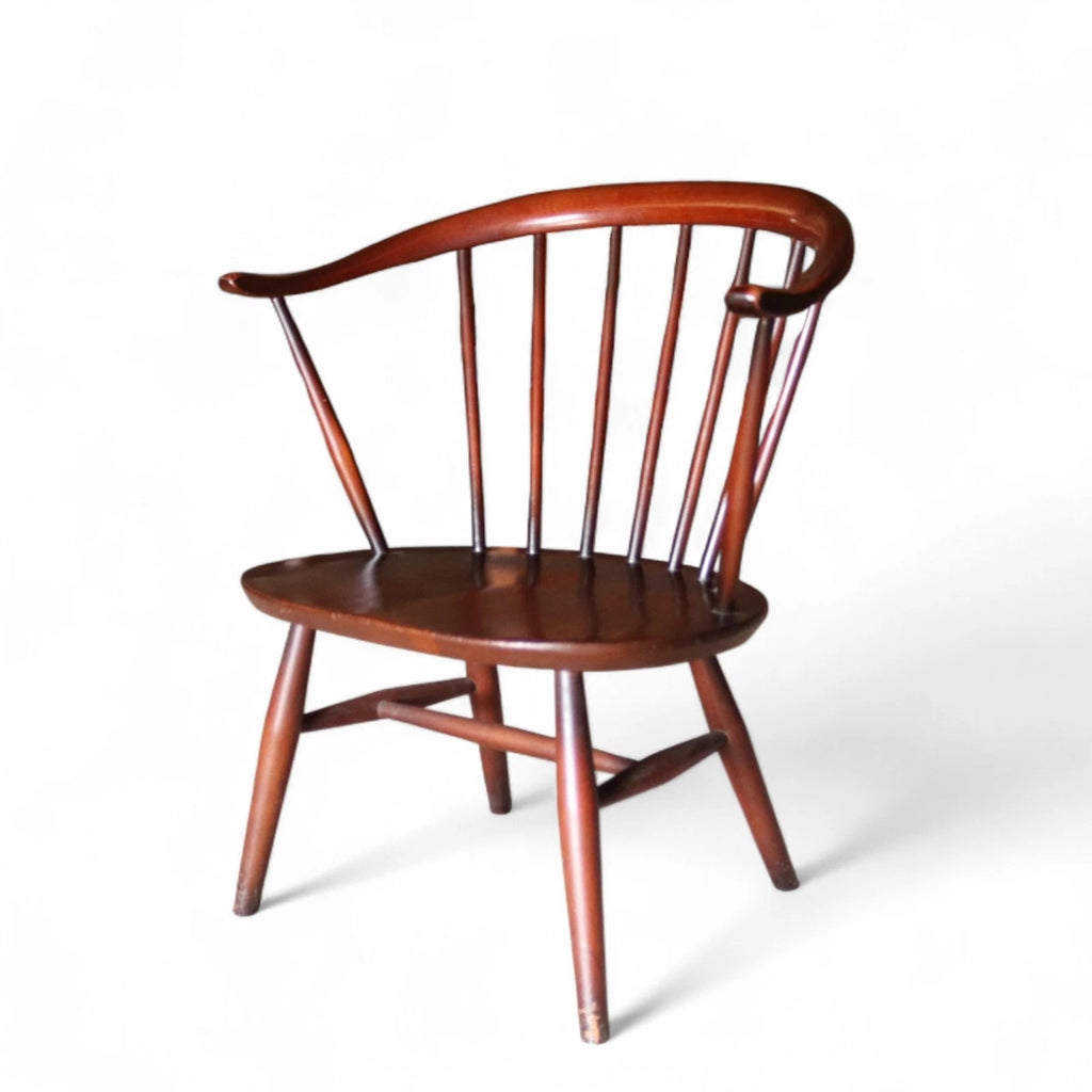 Vintage Ercol 541 Cowhorn Fireside Armchair Low Lounge Chair 1960s