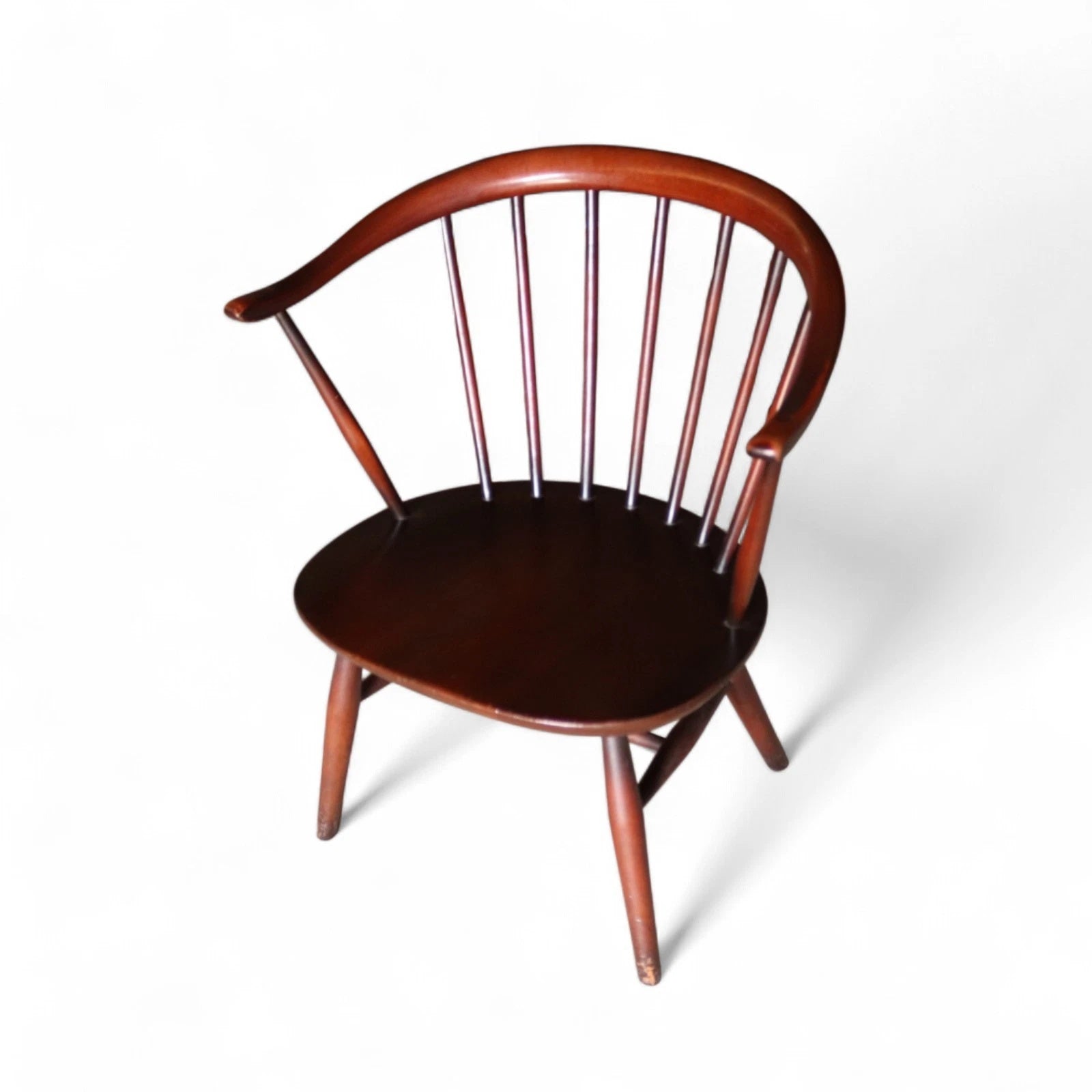 Vintage Ercol 541 Cowhorn Fireside Armchair Low Lounge Chair 1960s
