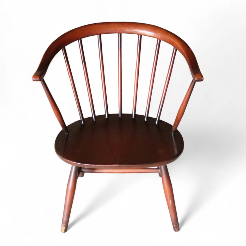 Ercol Cowhorn Fireside Armchair Low Lounge Chair 1960s