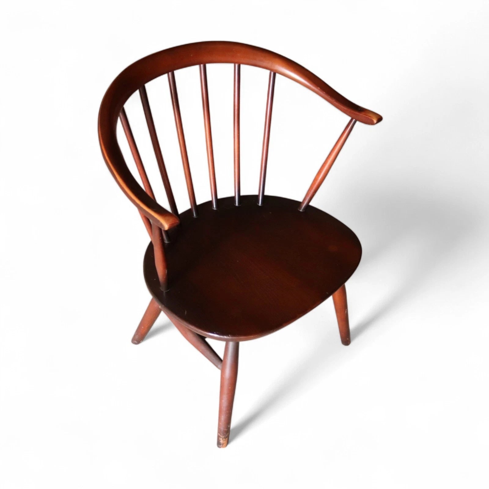 Ercol Cowhorn Fireside Armchair Low Lounge Chair 1960s