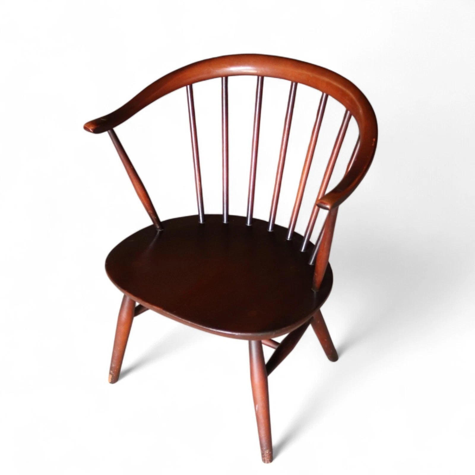 Ercol Cowhorn Fireside Armchair Low Lounge Chair 1960s