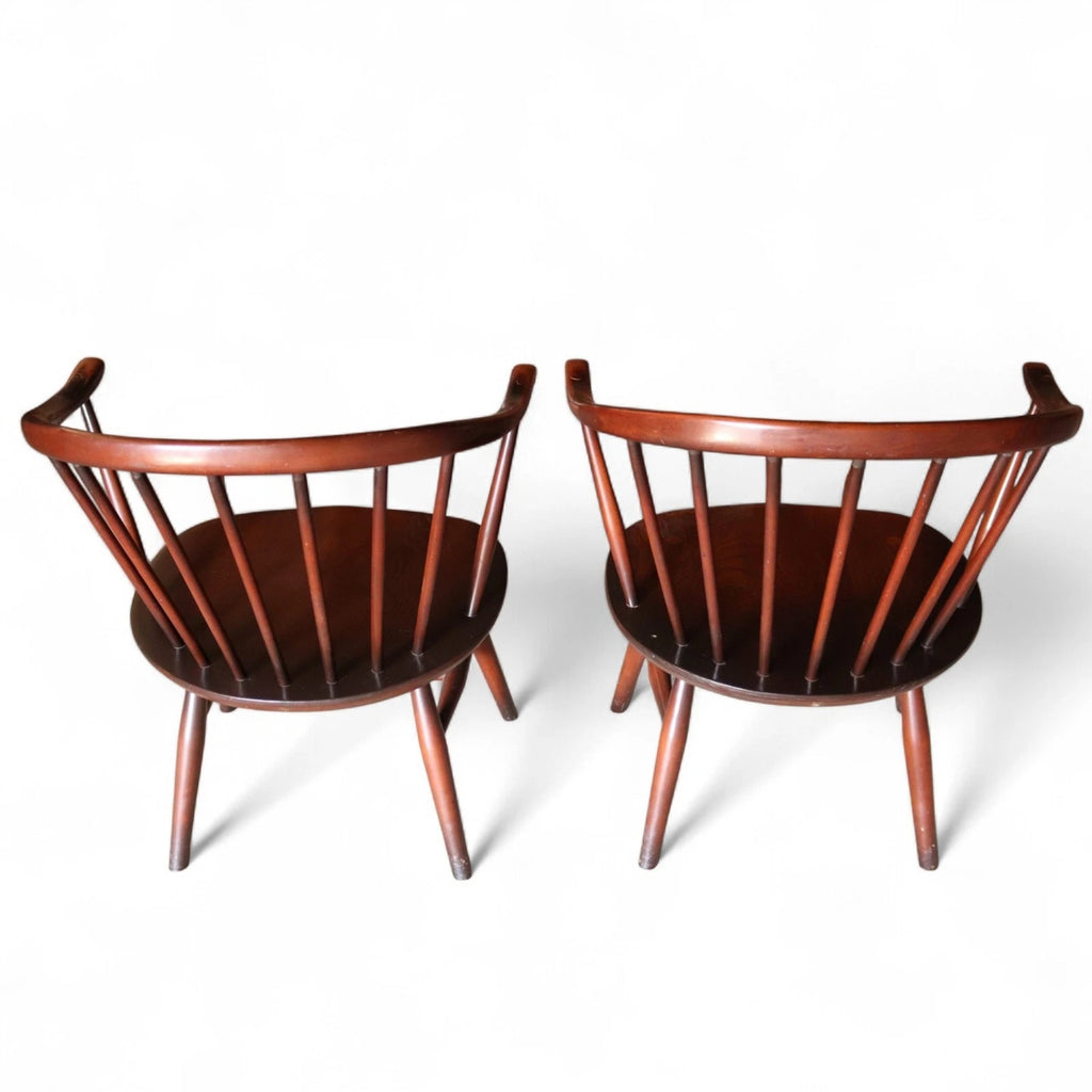 Pair Of Ercol 541 Cowhorn Low Fireside Lounge Chairs / Armchairs