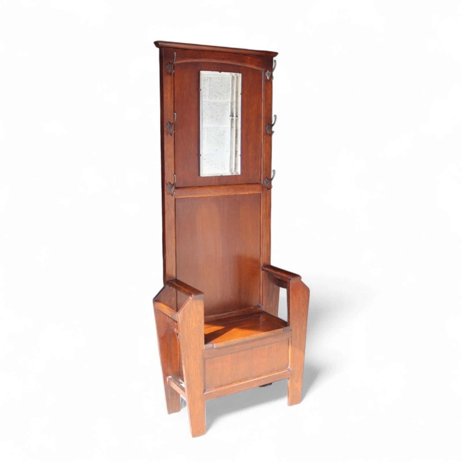 Art Deco Oak Hall Stand 1930s
