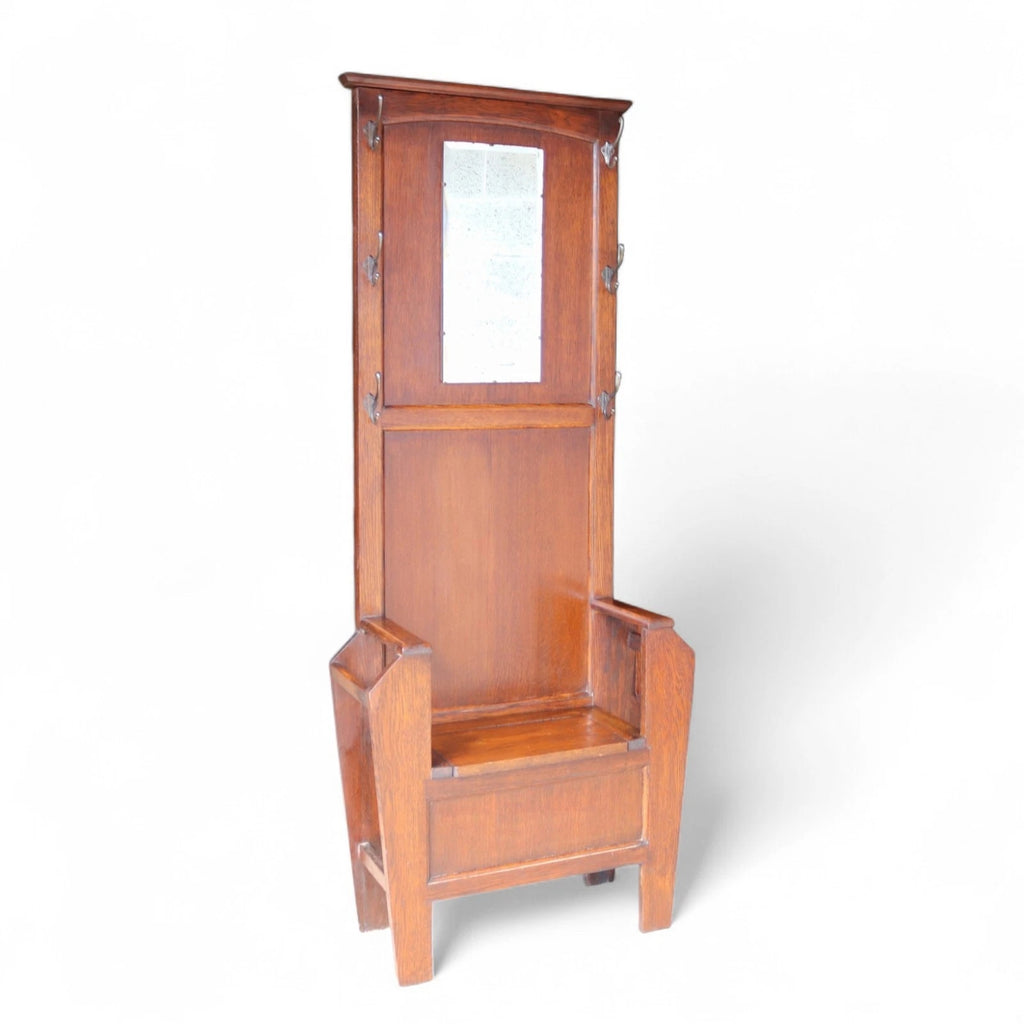 Art Deco Oak Hall Stand 1930s