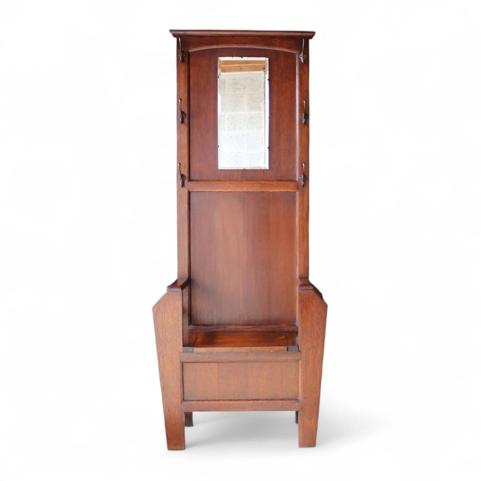 Art Deco Oak Hall Stand 1930s
