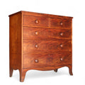 Antique Victorian Mahogany Chest Of Drawers - 2 Over 3 Drawer