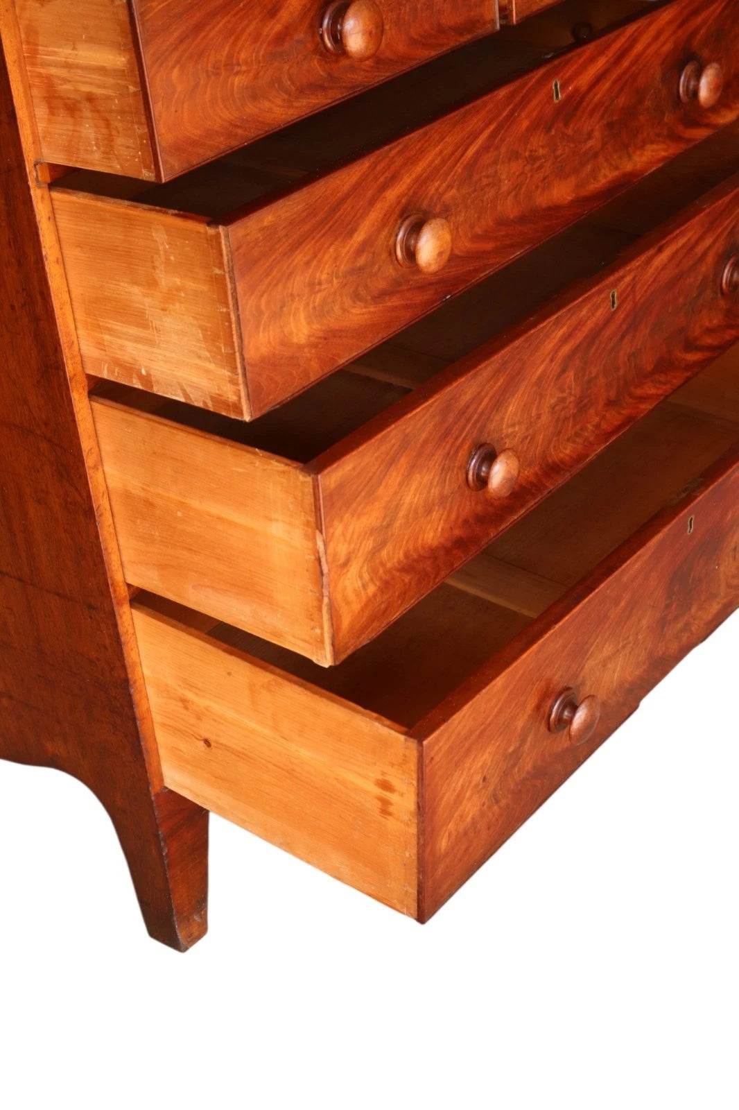 Antique Victorian Mahogany Chest Of Drawers - 2 Over 3 Drawer