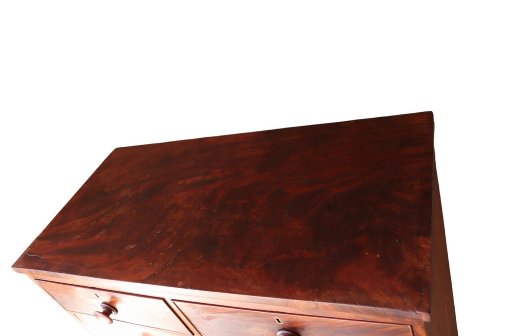 Antique Victorian Mahogany Chest Of Drawers - 2 Over 3 Drawer