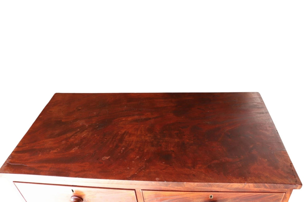 Antique Victorian Mahogany Chest Of Drawers - 2 Over 3 Drawer