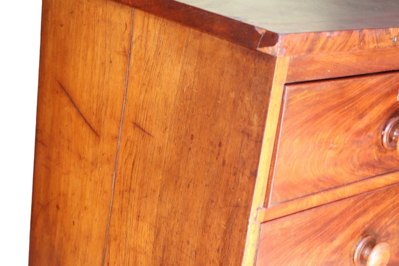 Antique Victorian Mahogany Chest Of Drawers - 2 Over 3 Drawer
