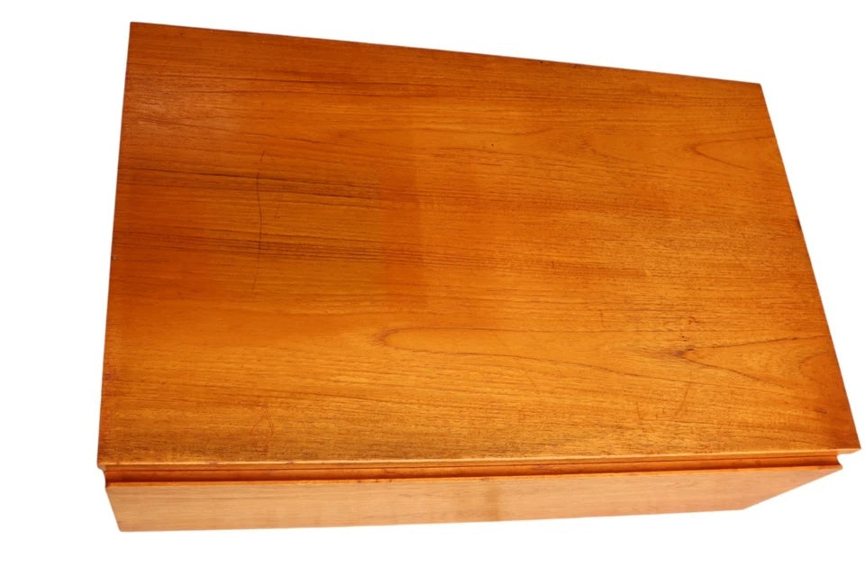 Mid Century Beaver & Tapley Teak Single Drawer TV Stand / Media Cabinet
