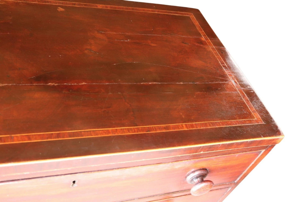 Antique Early Victorian Mahogany Chest of Drawers - 19th Century