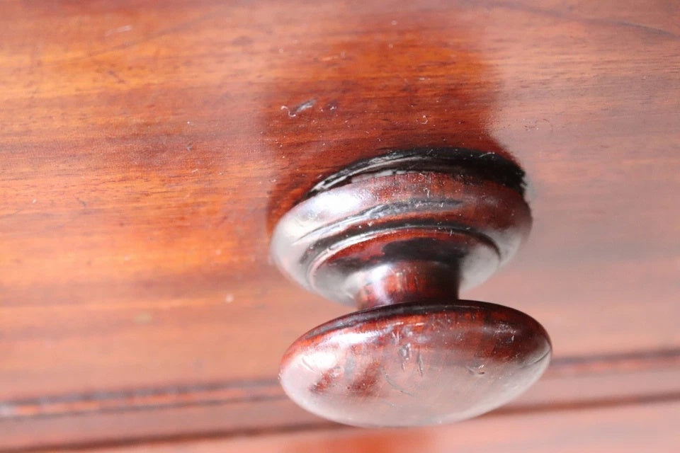 Antique Early Victorian Mahogany Chest of Drawers - 19th Century