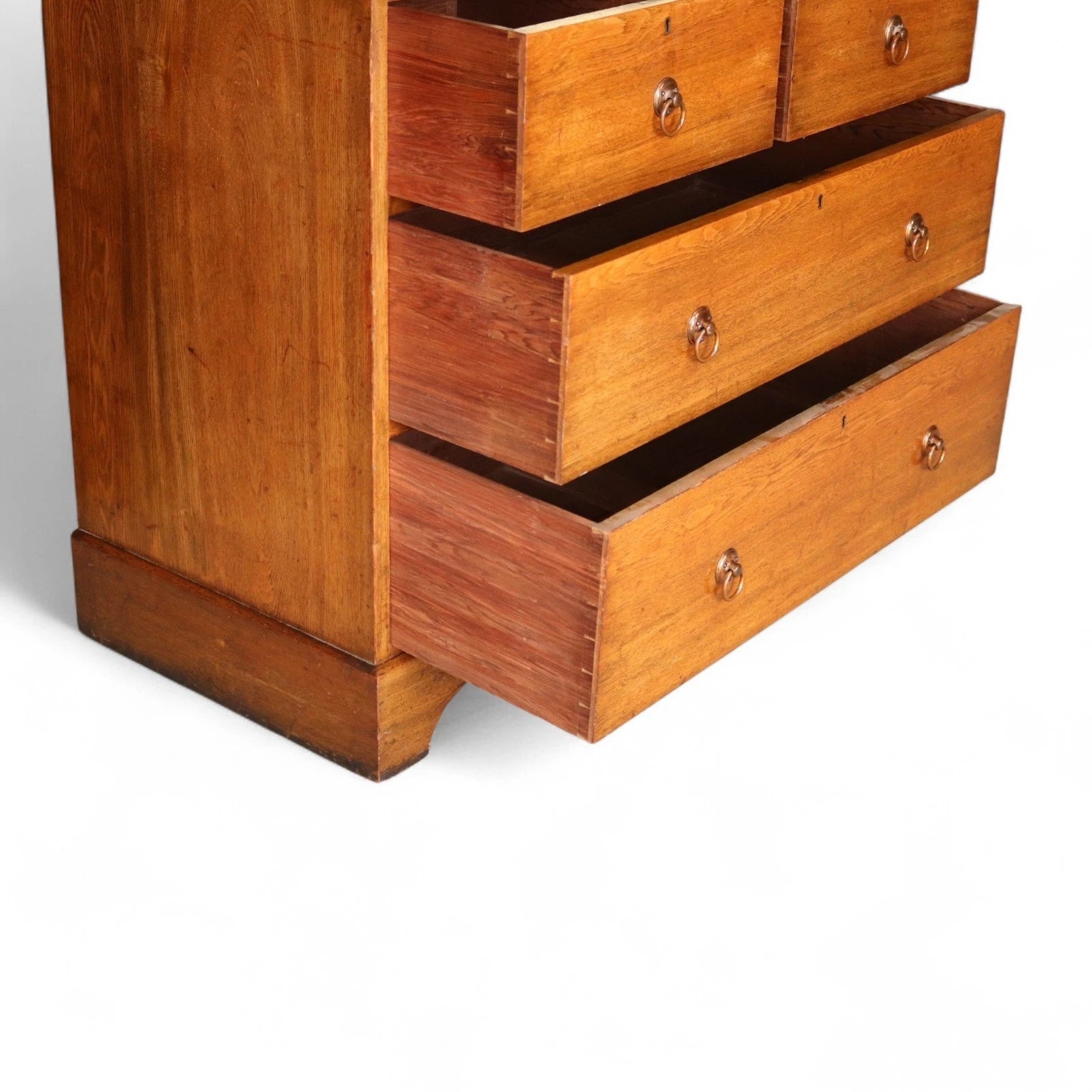 Antique 19th Century Oak Chest Of Drawers - Two Over Two Drawer