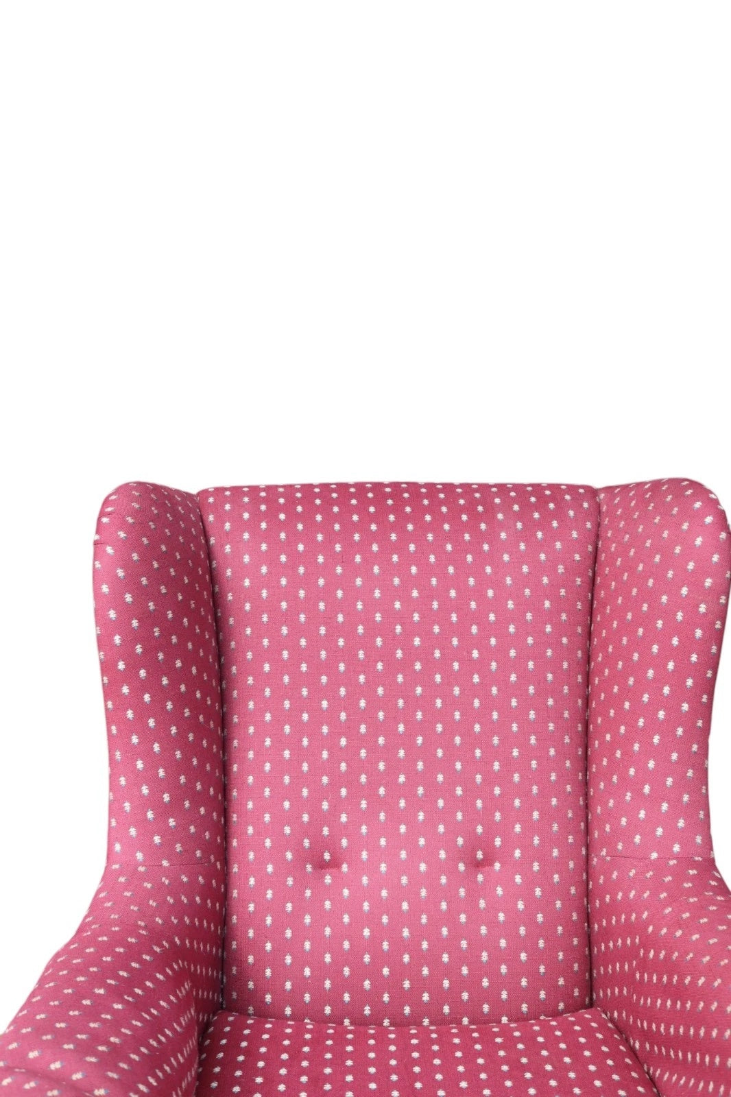 Vintage Wesley Barrell English Country House Style Wing Back Armchair