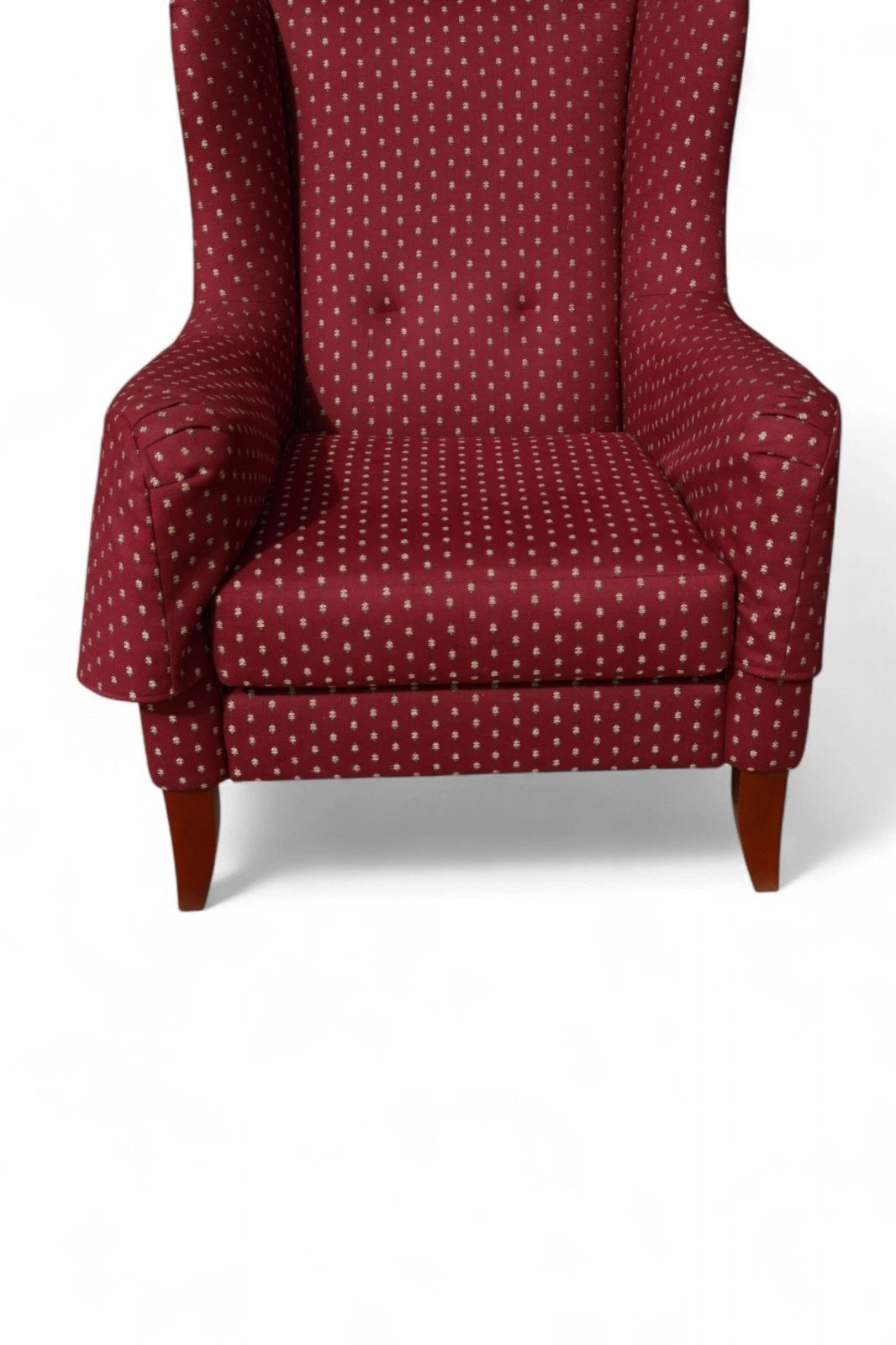 Vintage Wesley Barrell English Country House Style Wing Back Armchair