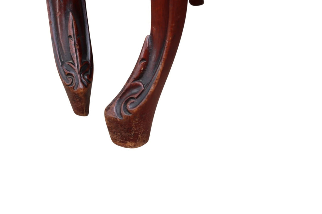 Set of 6 Antique Victorian Mahogany Balloon Back Dining Chairs Cabriole Legs