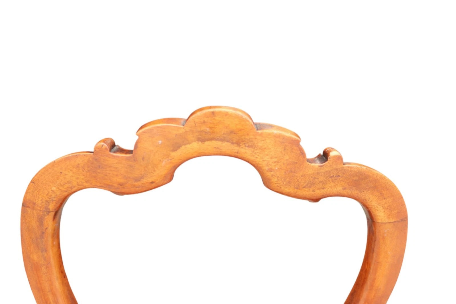 Set of 6 Antique Victorian Mahogany Balloon Back Dining Chairs Cabriole Legs