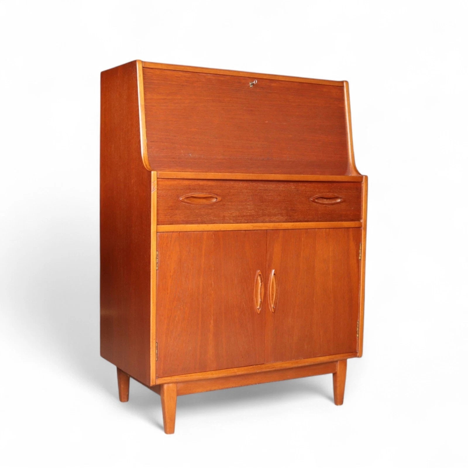 Mid Century Jentique Teak Writing Bureau 1960s
