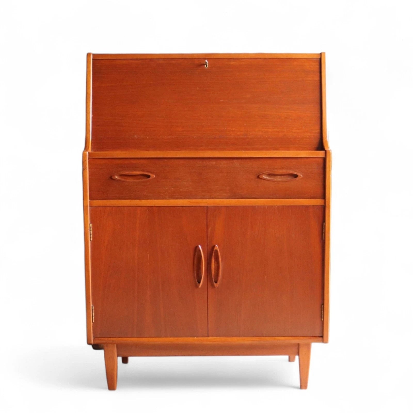 Mid Century Jentique Teak Writing Bureau 1960s