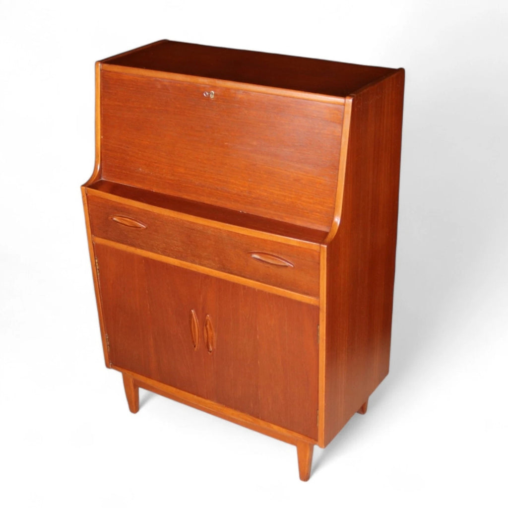 Mid Century Jentique Teak Writing Bureau 1960s
