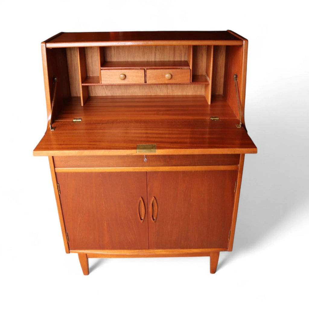 Mid Century Jentique Teak Writing Bureau 1960s