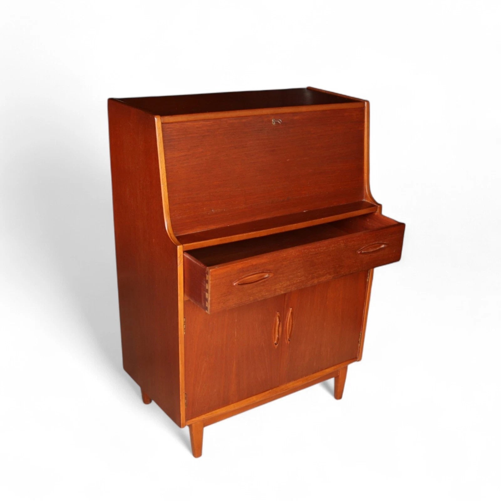 Mid Century Jentique Teak Writing Bureau 1960s