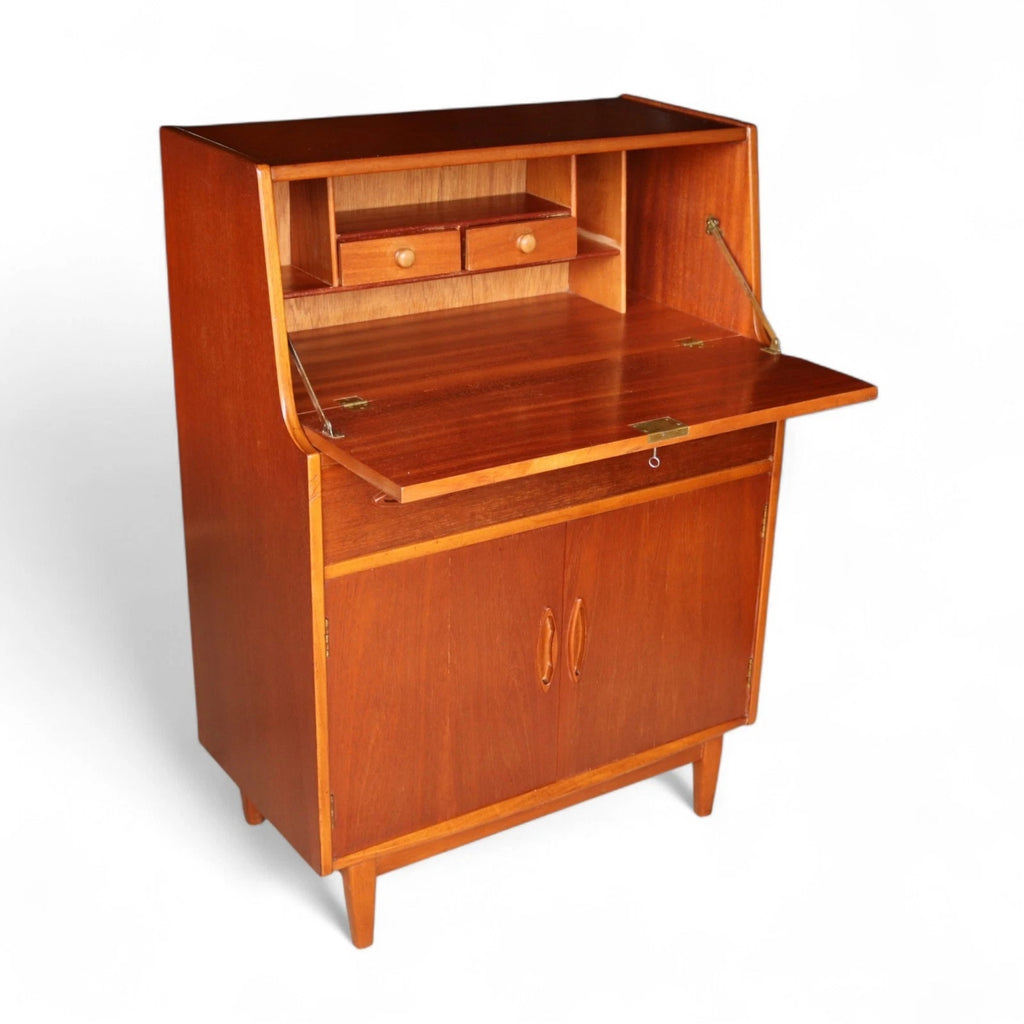 Mid Century Jentique Teak Writing Bureau 1960s