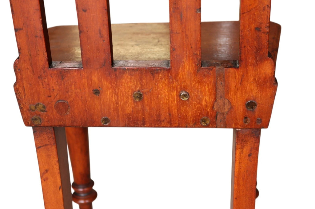 Pair Of Antique Mahogany Pugin Style Carved Gothic Steeple Back Hall Chairs