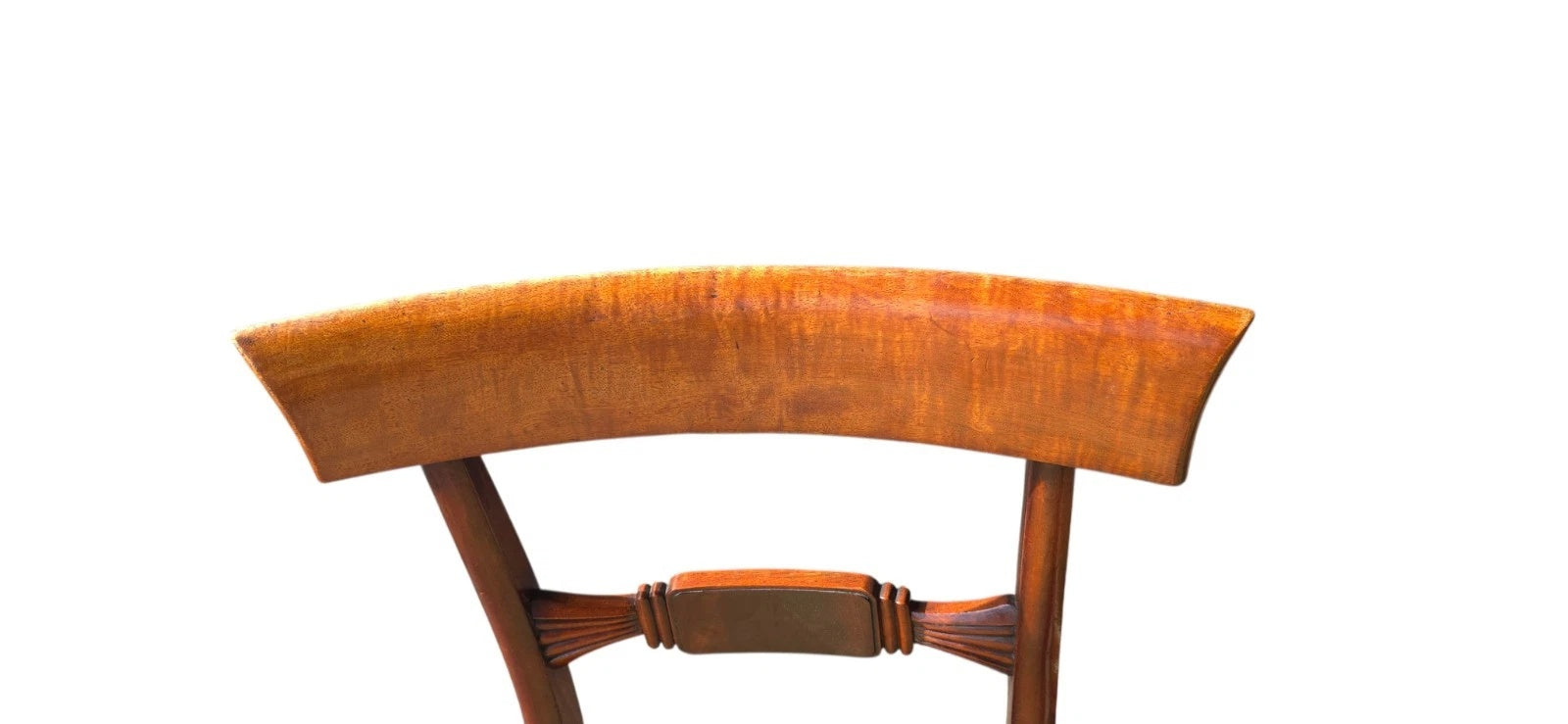 Set of 4 Antique Regency Mahogany Bar Back Dining Chairs - c.1835