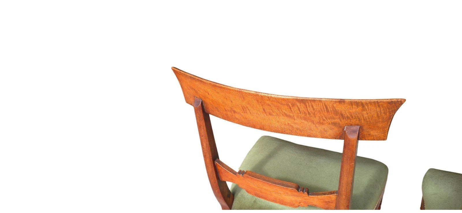 Set of 4 Antique Regency Mahogany Bar Back Dining Chairs - c.1835