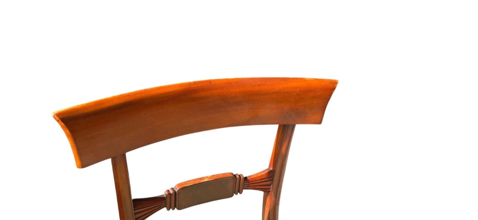 Set of 4 Antique Regency Mahogany Bar Back Dining Chairs - c.1835