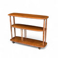 Vintage Ercol 361 Windsor Trolley Bookcase - Baby Giraffe - Elm & Beech MCM
