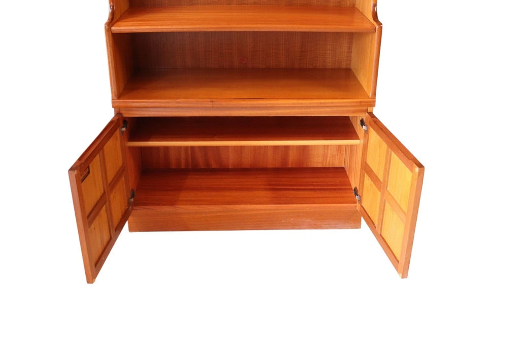 Mid Century Nathan Squares Teak Bookcase Retro Wall Unit