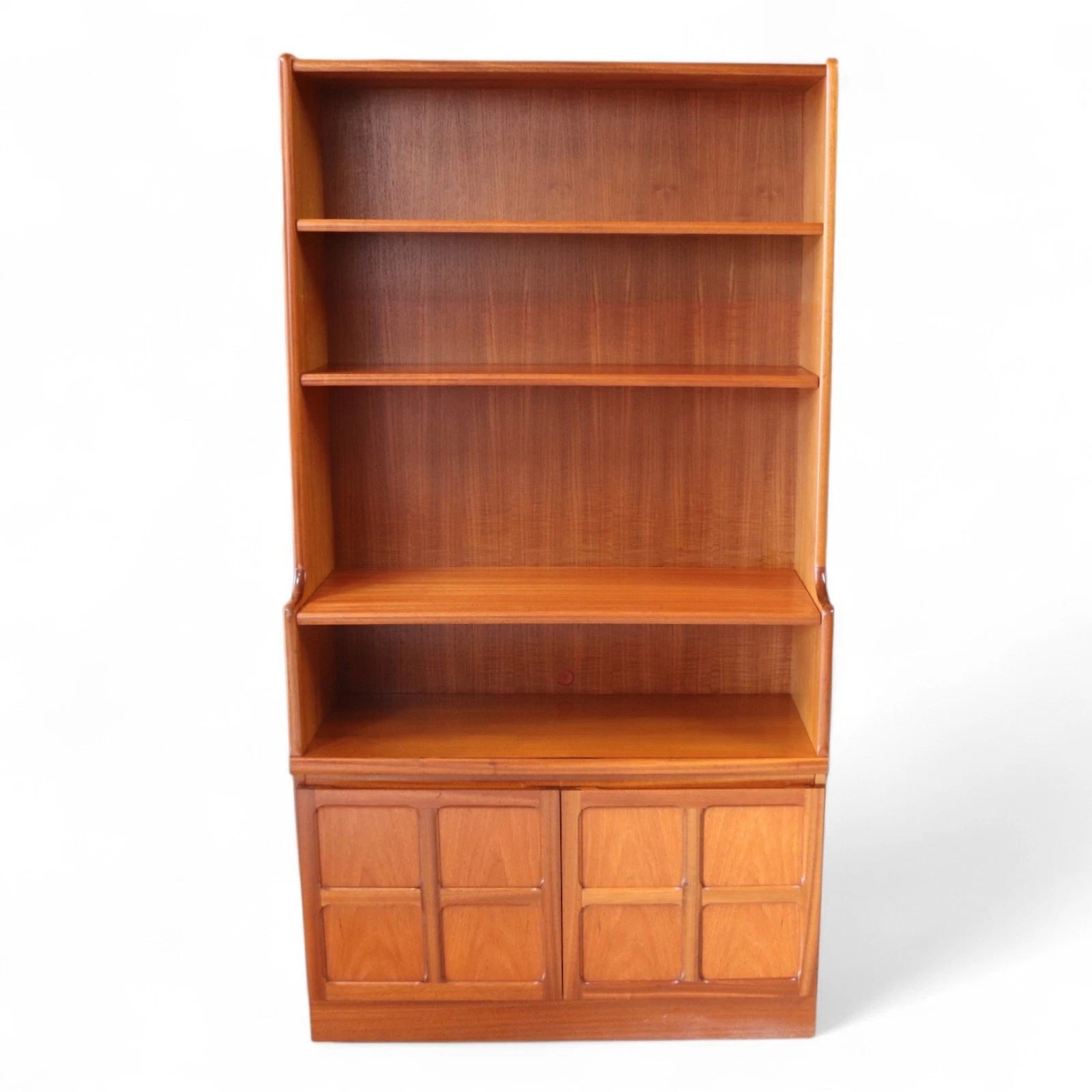 Mid Century Nathan Squares Teak Bookcase Retro Wall Unit
