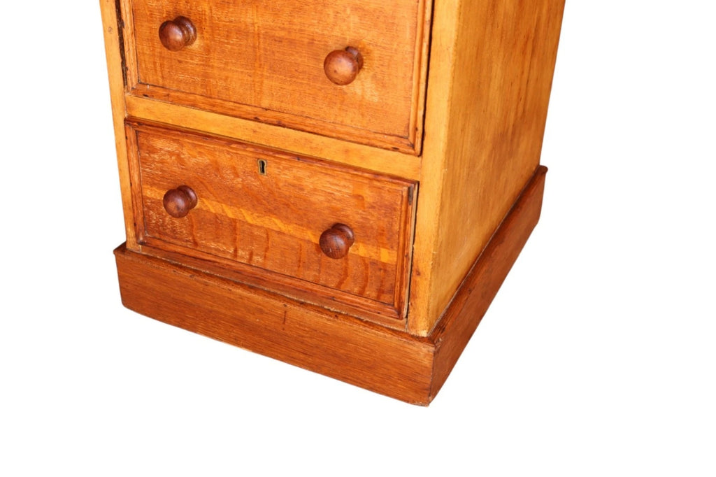 Victorian Oak & Pine Tall Wellington Style Chest 9 Drawer Solomons London c.1880