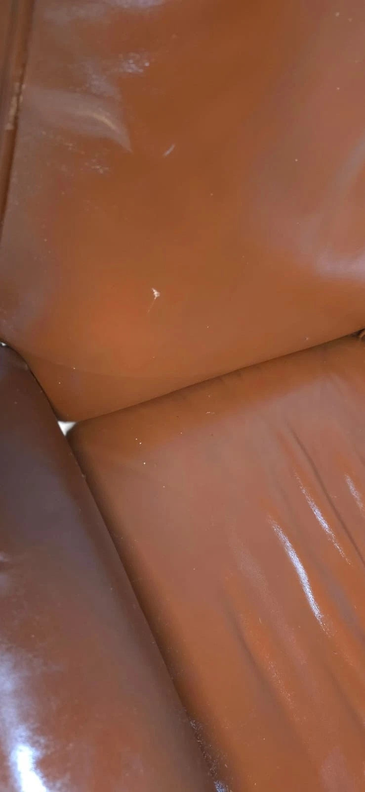 Vintage Mid-Century Brown Leather Swivel Chair (DS-35 Style) Armchair