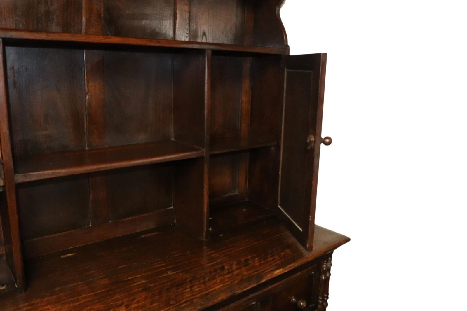 Antique Oak Welsh Dresser Sideboard Cupboard