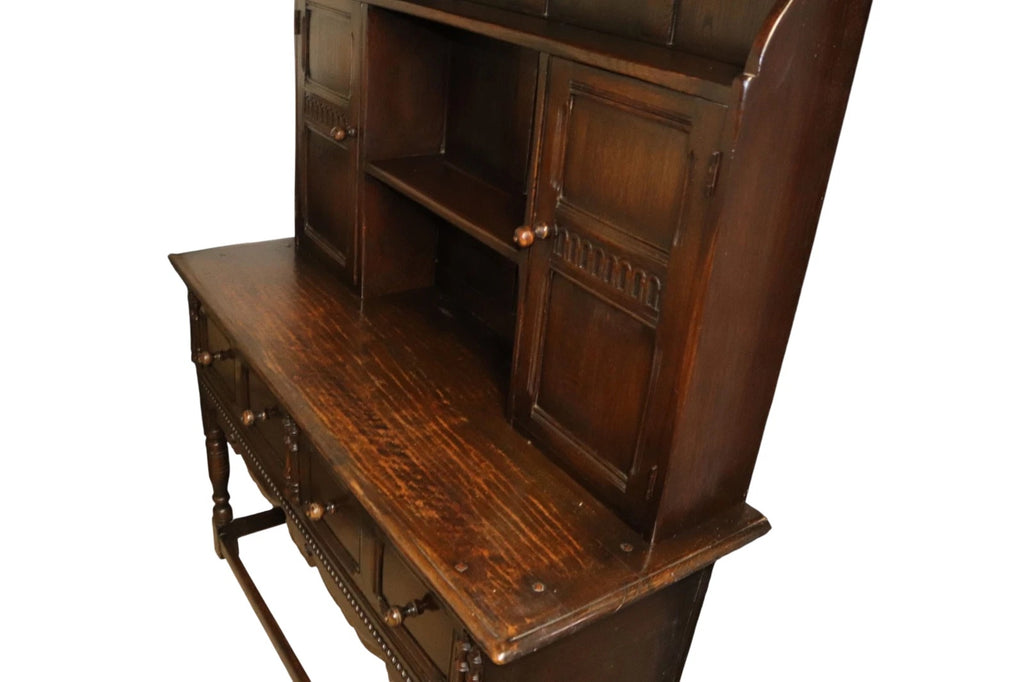 Antique Oak Welsh Dresser Sideboard Cupboard