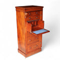 Victorian Mahogany Secretaire Wellington Chest of Drawers c.1860 - Antique 19thC