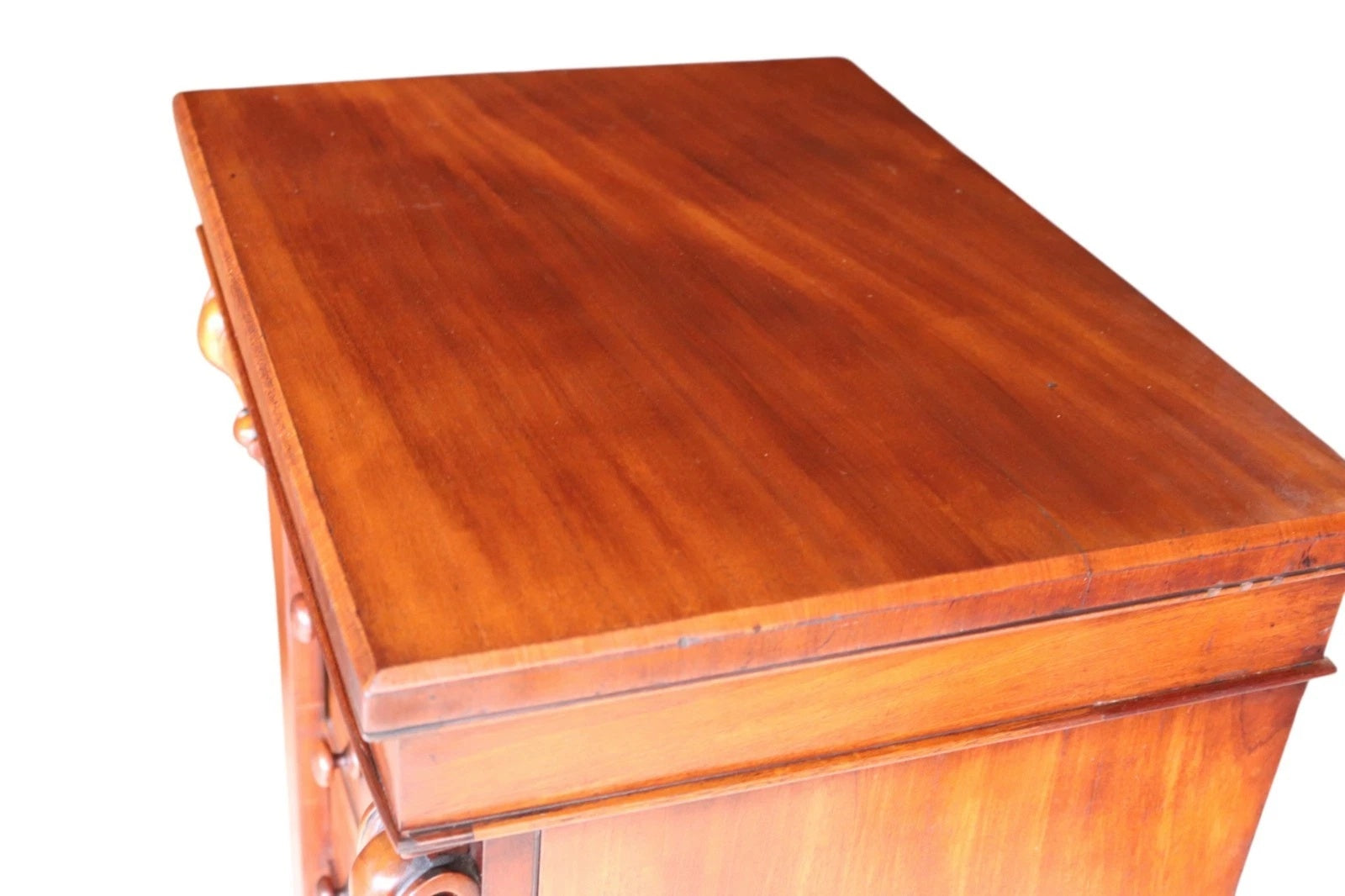 Victorian Mahogany Secretaire Wellington Chest of Drawers c.1860 - Antique 19thC